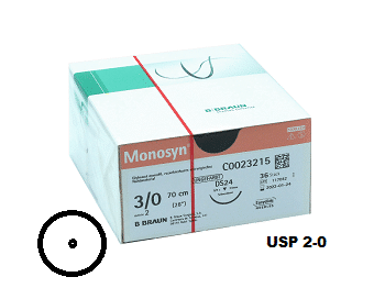 MONOSYN ® Rundkörpernadel USP 2-0