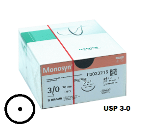 MONOSYN ® Rundkörpernadel USP 3-0