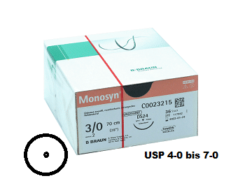 MONOSYN ® Rundkörpernadel USP 4-0 bis 7-0